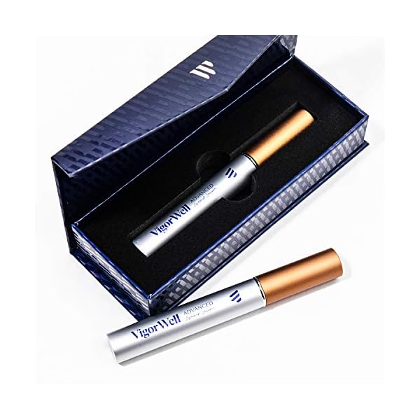 VigorWell Eyelash Growth Serum for Longer Thicker Lashes & Brows, Irritation Free Formula (5mL)