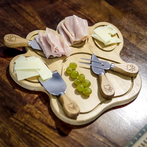 Tabla de cortar de madera con forma de pata - Pet Fit For Life miniatura 3