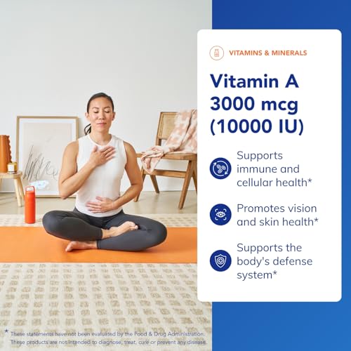 Image of Pure Encapsulations Vitamin A - 3,000 mcg - from Cod Liver Oil - Immune & Vision Support* - Vitamin A Palmitate Supplement - Non-GMO - 120 Softgel Capsules