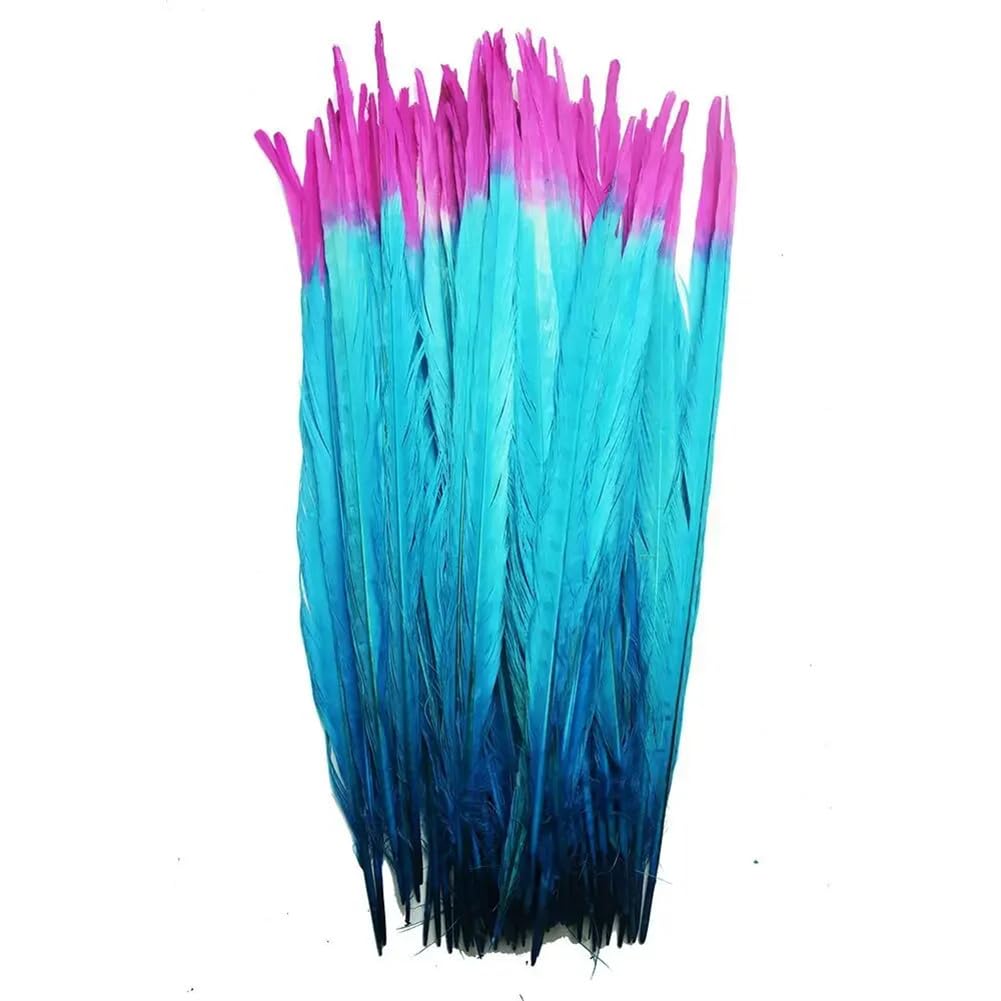 Natural Pheasant Feathers, Natural Ringneck Pheasant Craft Feathers 100 pcs Multicolor 40-45 cm