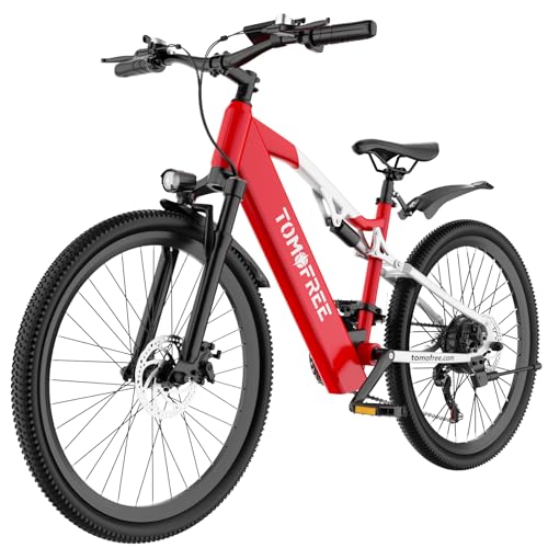 Image of Tomofree 26 inch Electric Bike for Adult, Peak 1500W Brushless Motor Mountain E Bike, 34.4MPH Top Speed Ebike, 21 Speed, Up to 40 Miles, 48V 20Ah Battery for Commuter Electric Bicycle.