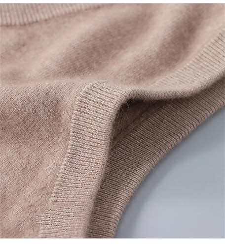 Mnjyihy Men's Solid Sweater Vest Fall Winter Sleeveless V-Neck Knit Sweaters Pullover Tank Tops4