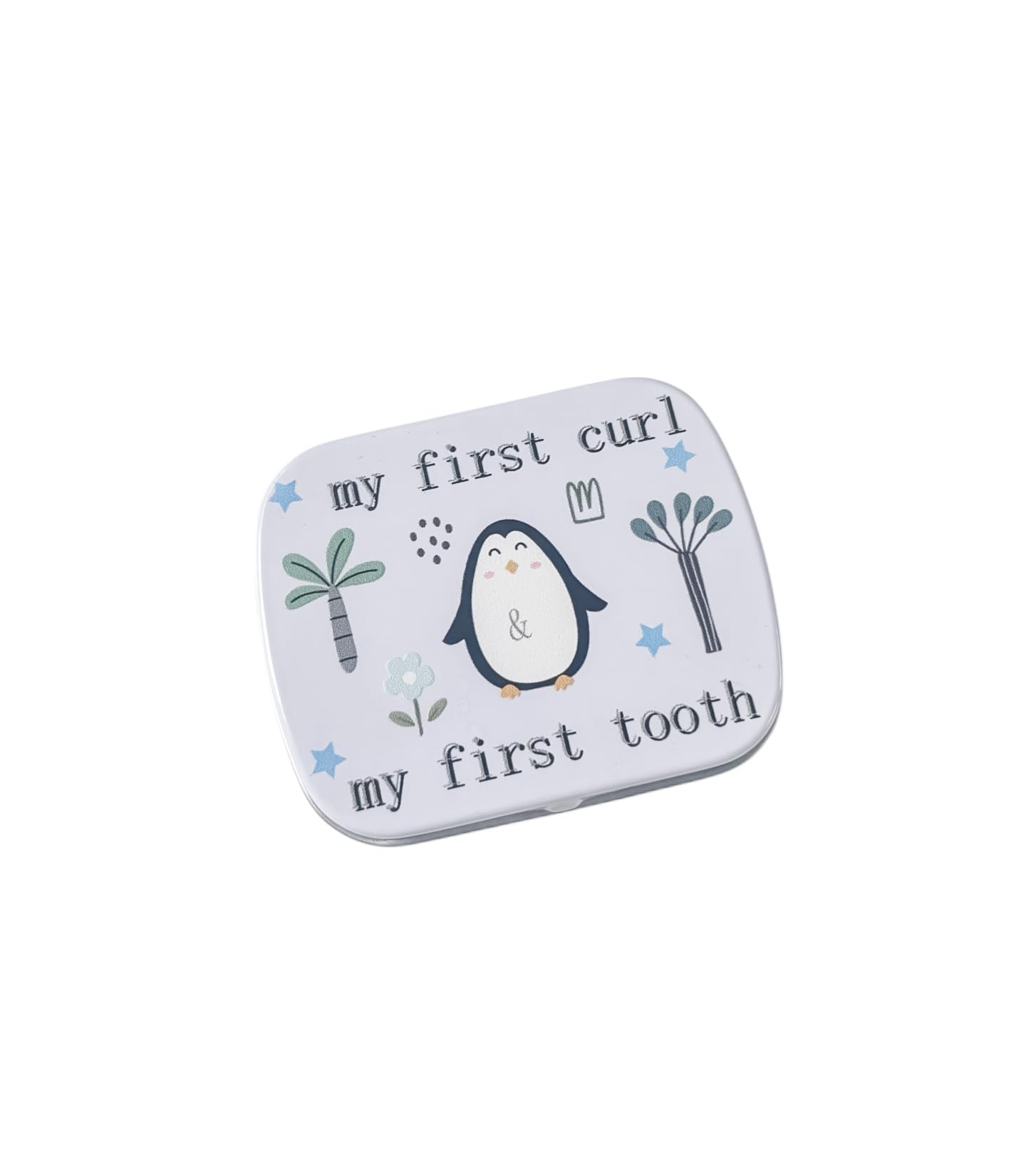 My First Curl My First Tooth Baby's Trinket Box Mini Keepsake Tin