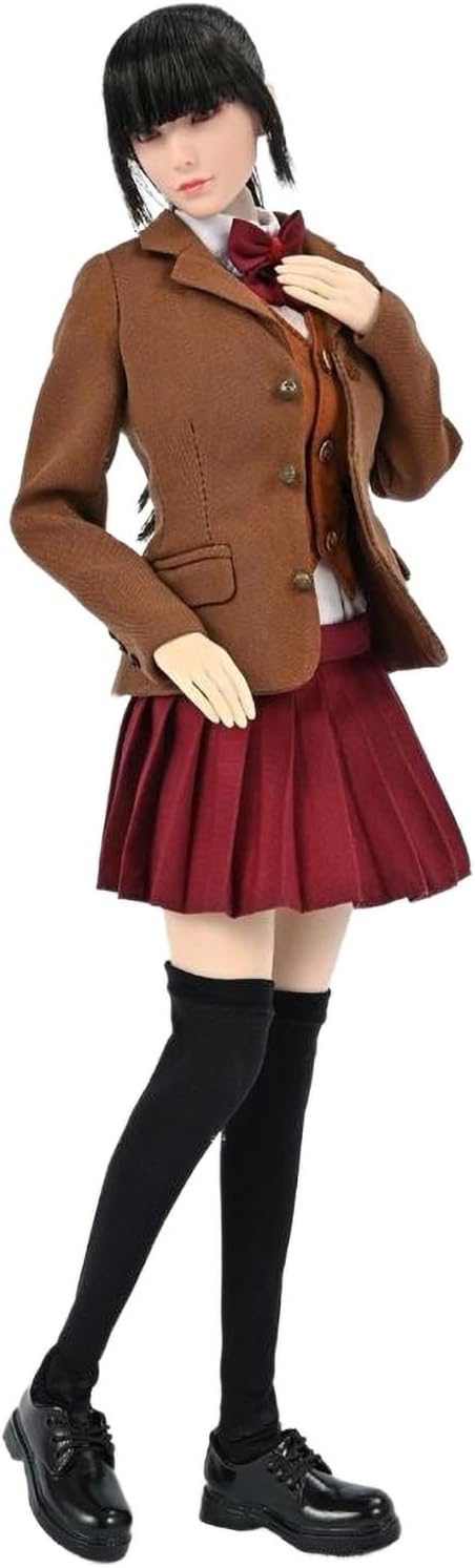 Toyscentre TCT-022A 1/6 Scale Women's Suit Skirt Set for 12 Inch Female Soldier Action Figure (Red)