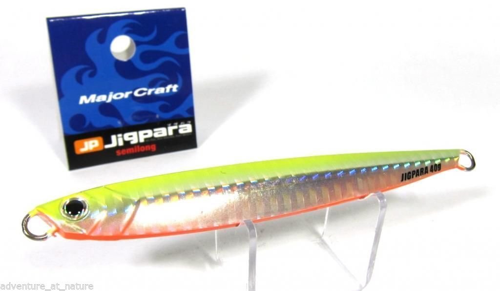 Jig Métal Major Craft Jigpara Semi Long JPSL-40 – 40g, 105mm, Coulant, Pêche En Mer, Neuf
