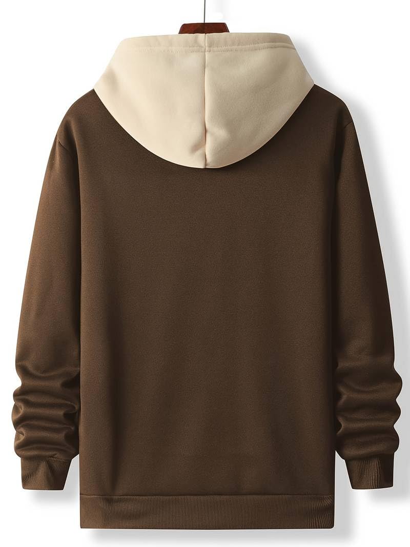 TAGDO 2044 Sudadera con capucha para hombre, estilo informal, de lana, dibujos animados