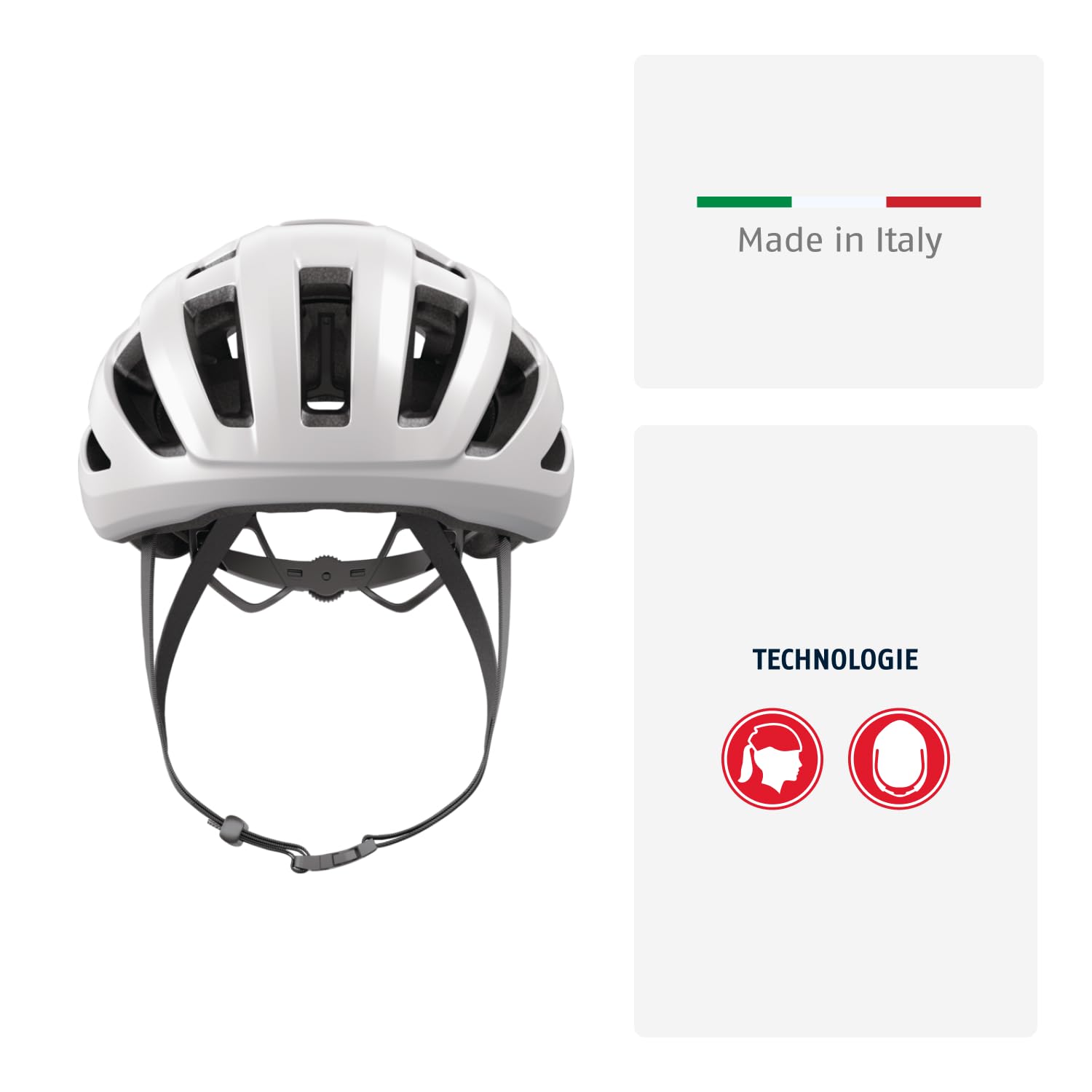 ABUS PowerDome MIPS Rennradhelm leichter Fahrradhelm Belüftungssystem Aufprallschutz Made in Italy