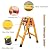 Ladders,Fiberglass? Retractable Telesladders, Non Conductive A-Frame Telescoping Ladder for Home Loft & Household Daily, Load 330Lbs/2M+2M/6.5Ft+6.5Ft
