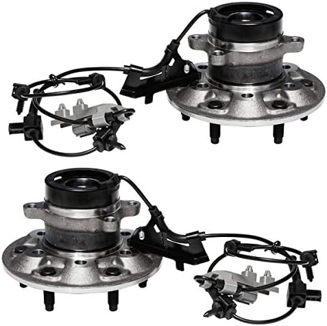 Left Right Front Wheel Hub and Bearing Assembly Compatible With 2004 05 06 07 2008 Chevrolet Colorado GMC Canyon (RWD Models,Z71 Suspension Only) AUQDD 2PCS 515108 515109 (Pair) [6 Lug W/ABS]