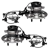 Left Right Front Wheel Hub and Bearing Assembly Compatible With 2004 05 06 07 2008 Chevrolet Colorad