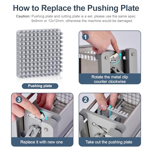 Electric French Fry Cutter, Sopito Commercial Grade Potato Cutter with 1/4-Inch Blade and 1/2-Inch Blade Stainless Steel Perfect for Potatoes Carrots Cucumbers