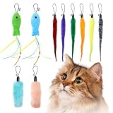 AAA AMUSANG Interactive Cat Toys - Cat Ball Toy Accessory with Fish Toys and Worm Toys, Automatic Kitten Toy Refills for Cats to Chase and Motion Activated
