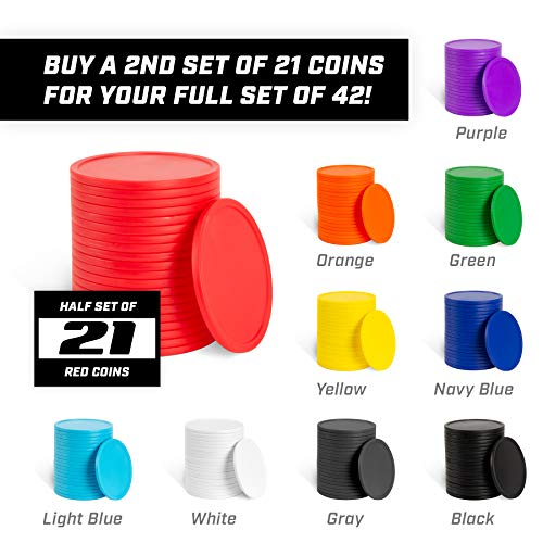 Image of GoSports Replacement Game Coins for Giant Game Sets Only - Choose Your Color