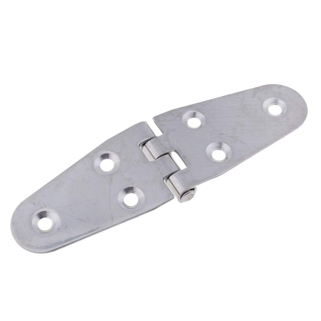 Inzopo Premium 316 Stainless Steel Marine Boat Rv Yacht Cabinet Cupboard Strap Hinge Door Hinge - 140 X 40Mm