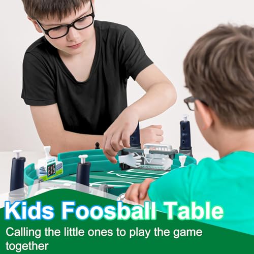 SZSMW Mini Tischkicker - Tischfussball Spiel - TischfußBall Kinder - Geeignet FüR Spielzimmer, Firmenlounges, Hausbars, Partys Im Freien, Perfekt FüR ZusammenküNfte Mit Familie und Freunden – Bild 5