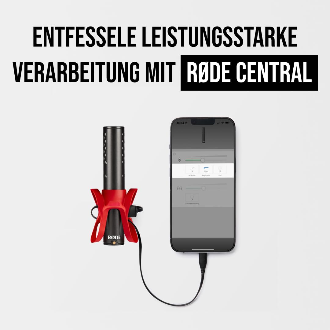 RØDE VideoMic GO II Ultra-kompaktes On-Camera Richtrohrmikrofon mit 3,5-mm- und USB-Ausgängen für Filmproduktion, Content-Erstellung, Podcasting und Videotelefonie