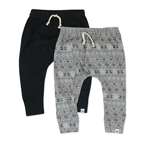 Image of HonestBaby Multipack Honest Pants Joggers Pull on 100% Organic Cotton for Infant Baby and Toddler, Boys, Girls, Unisex