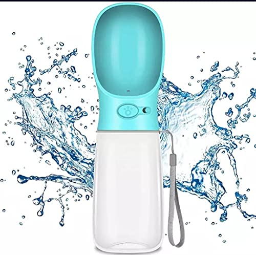 Agudo Puppies Dog Water Bottle, Leak Proof Portable Puppy Water Dispenser Drinking Feeder Pet Care Cup for Outdoor Walking, Hiking, Travel (12 Oz / 350ml, Color May Vary)