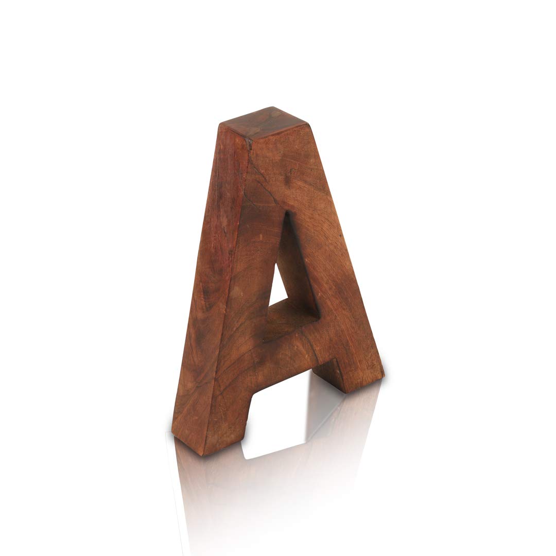 Dekobuchstaben aus massivem Holz, 20 cm, natürliches Finish, freistehendes Regal oder Geschirr für Kinder, Baby, Namen, Initialen für Schlafzimmer, Hochzeit, Geburtstag, Heimdekoration, Geschenke