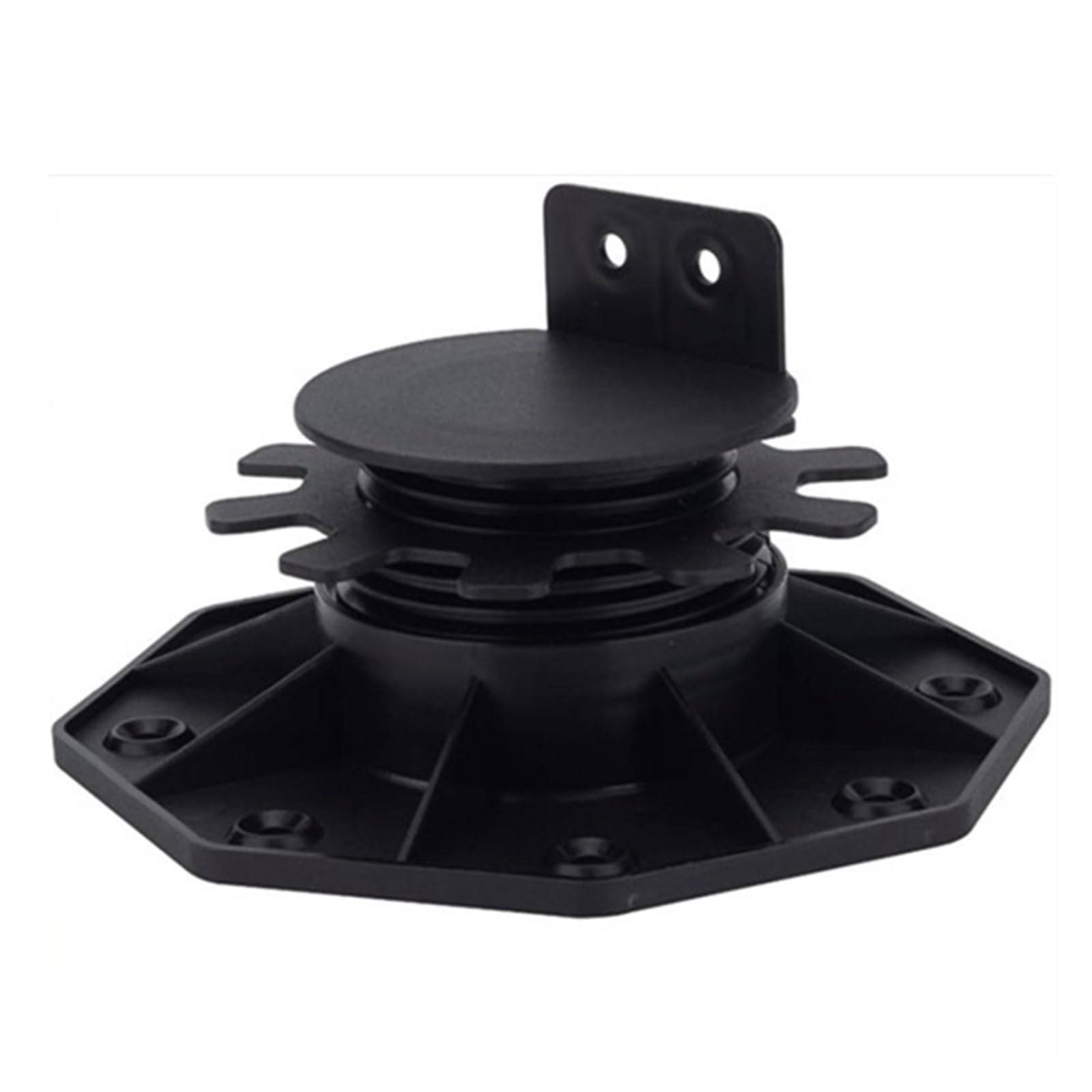 Terrassenständer, Black Adjustable Decking Support Pedestal 18 Pcs