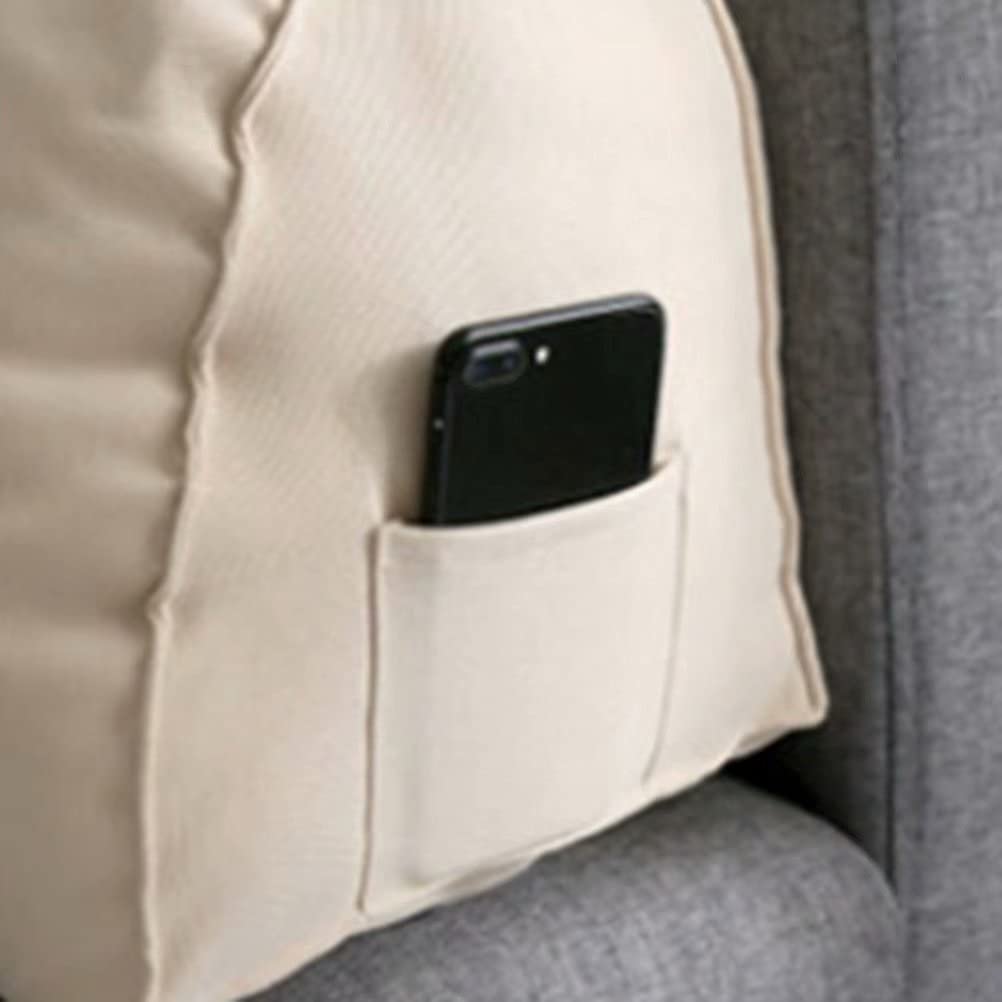 Z-one Cuscino Posteriore, Lombare Cuscino Lettura cuscinoa Forma di Cuneo Cuscino per Divano Letto Sedia da Ufficio da Casa Perfetto per Riposare,Resto Cuscini Cerniera Rimovibile