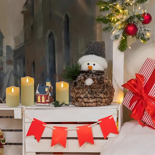 Flickering Flameless Candles with Remote and Timer, Realistic LED Candles, Battery Operated Candles for Christmas Home Wedding Birthday Decoration, Real Wax Set of 3(Ivory White) - Image 4