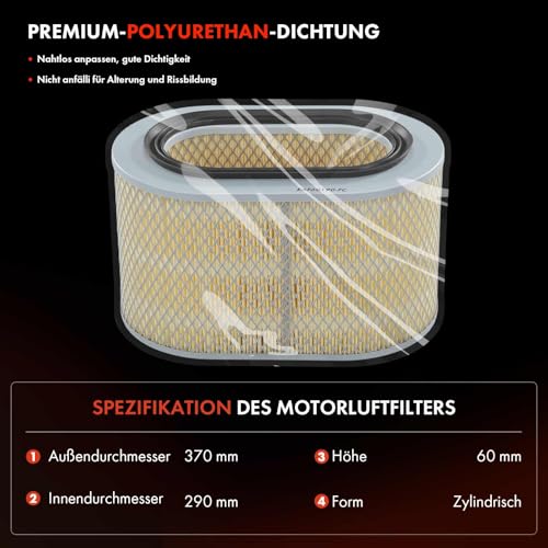 Filtro de aire Frankberg de alto flujo para Pajero II V2W a V5W 4