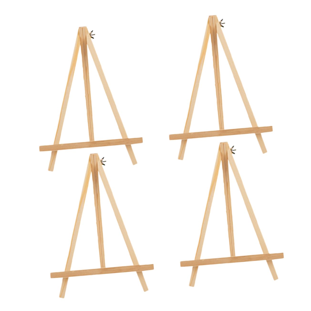 NUOBESTY 8pezzi Cavalletti Da Tavolo Pieghevoli Legno Per Ragazzo Ragazza Supporto Per Pittura e Mostre Per Attività Creative Casa e Classe
