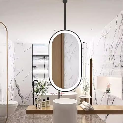Miroir de salle de bain ovale pour optimiser l'éclairage d'une pièce d'eau