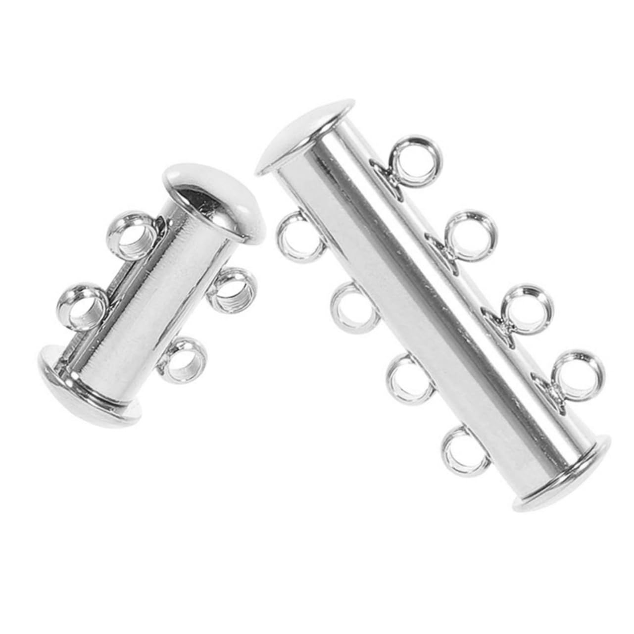 4 Pièces Superposition Fermoirs Ensemble Collier Superposition Fermoirs Fermoir Multirangs Séparateur De Collier Pour La Fabrication De Bijoux