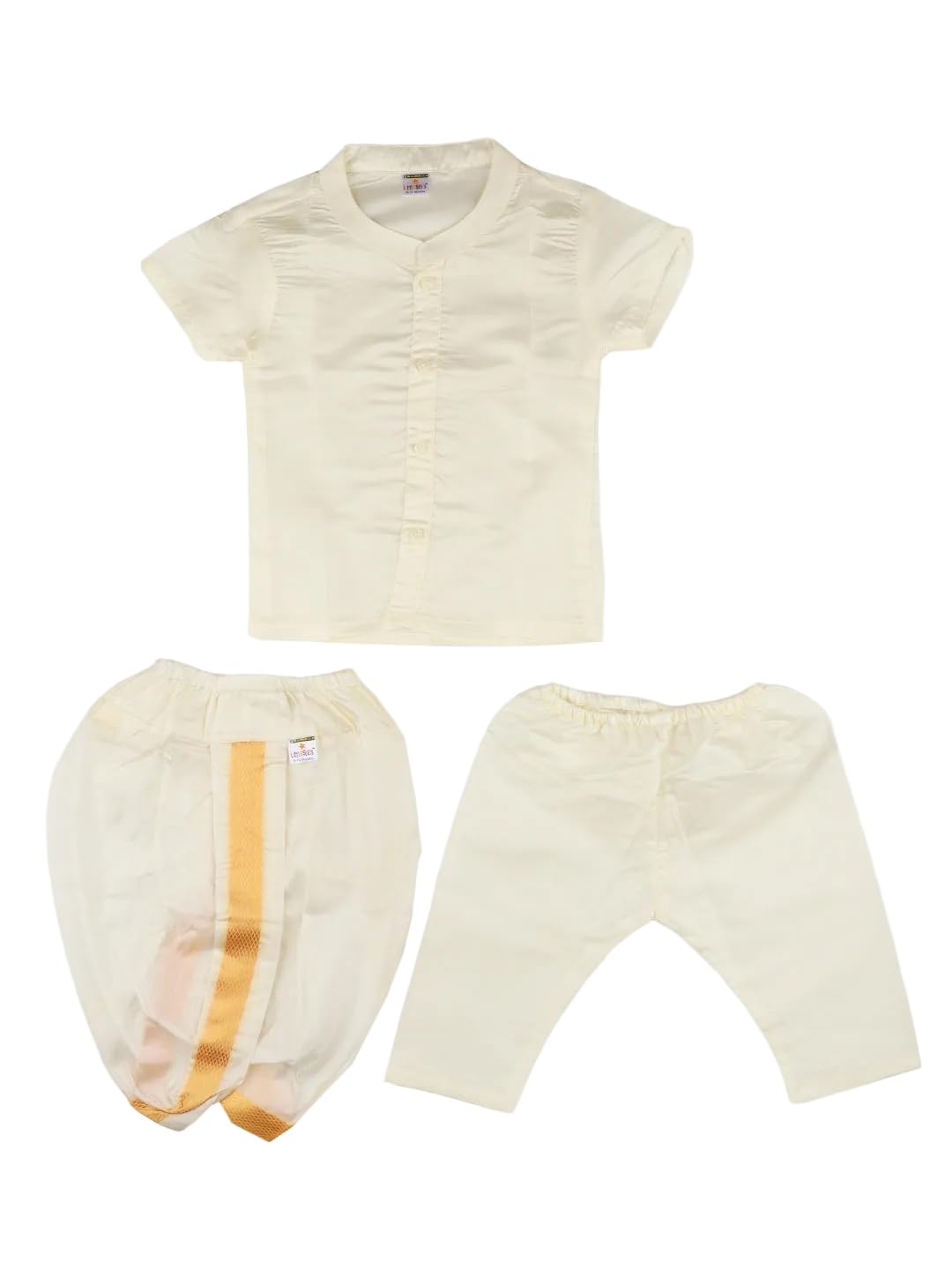 ramraj cotton Newborn Baby Traditional Shirt with Dhoti and Panchakacham Set-picture-55