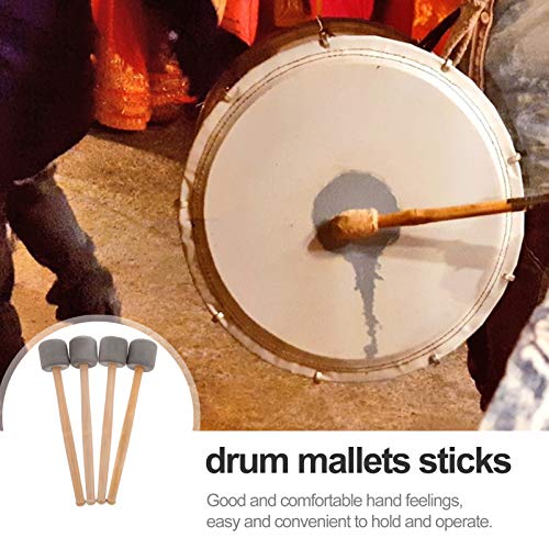 Baquetas Totority madera x4 para batería y percusión miniatura 3