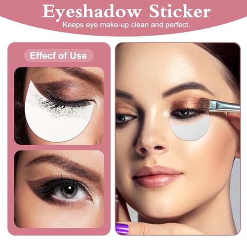 150 Stücke Patches Lidschatten Schablonen, JINSIHU Lidschatten Protector Pads Lidschattenschild Gel Pad Patches Lidschatten Gel Pad Lidschatten Pads Patches Verhinderung von Wimpernverlängerung Tönung