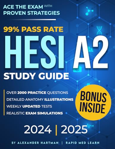 Independently Published Hartman, Alexander Hesi A2 Mastery Guide: Ace The Exam With Proven Strategies | Tailored Study Plans cover