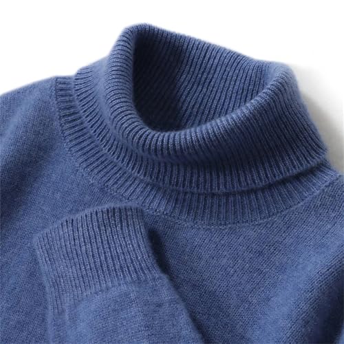Men Pure Cashmere Turtleneck Sweater Thickened Warm Winter Loose Fashion Knit Pullover Sweater3