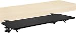 QWORK® 2 Pack Folding Shelf Bracket with Table-Mount Clip, Table Desk Extender - 19cm / 7.5 Inch - Load up to 220lbs