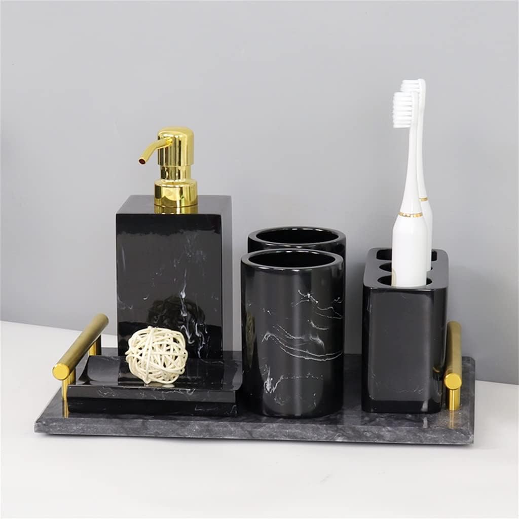 Wash Set Ink Electric Toothbrush Holder Toilet Bathroom Mouthwash Brushing Cup Bathroom