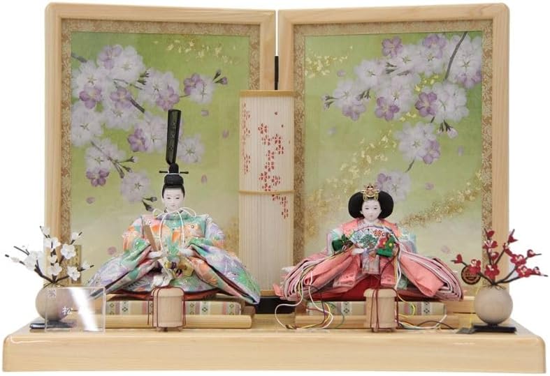 木製箪笥 山水画装飾 4引き出し 3扉 昭和 レトロ 茶箪笥