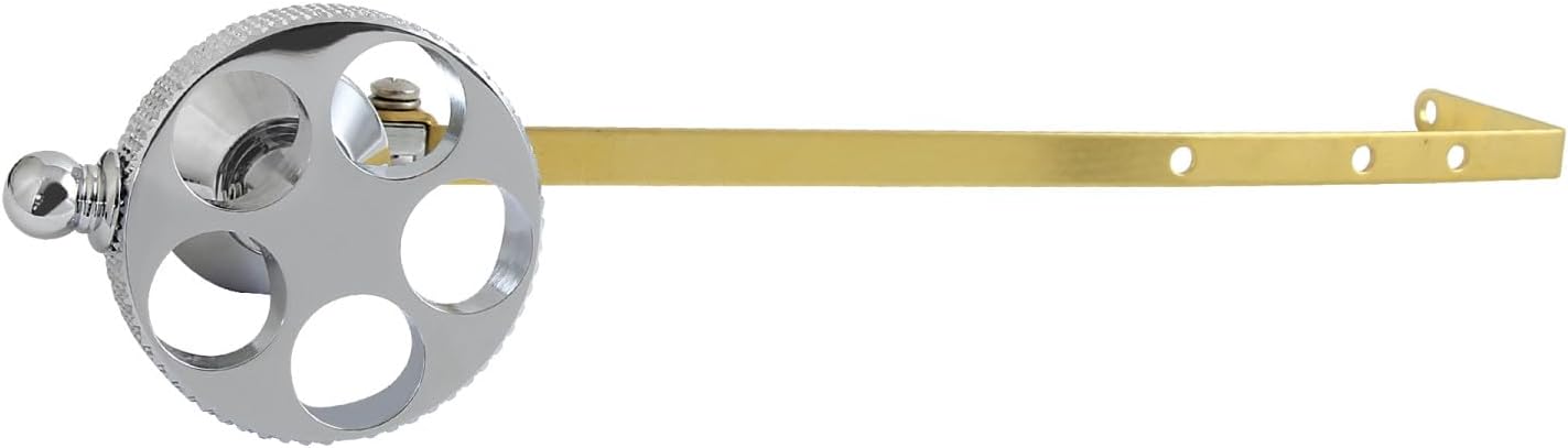 Kingston Brass KTRKXD1 Webb Side Mount Toilet Tank Lever with Knurled Handle, Polished Chrome