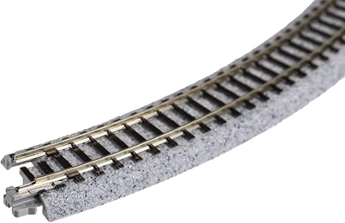 Miniatura 3 de Kato USA Model Train Products Unitrack, 9.803 in (9 34") Radius 45 grados Curve Track (4 piezas)