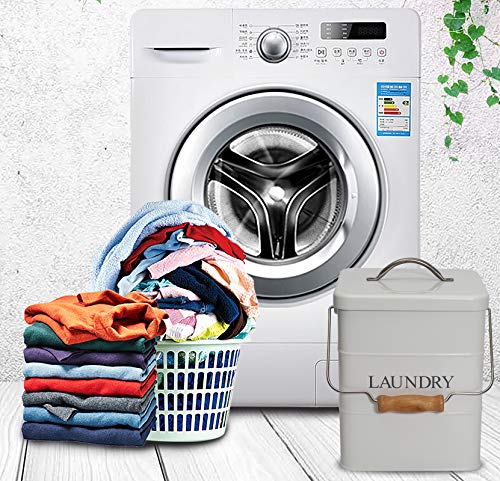 Gdfjiy - Contenitore in metallo per detersivo in