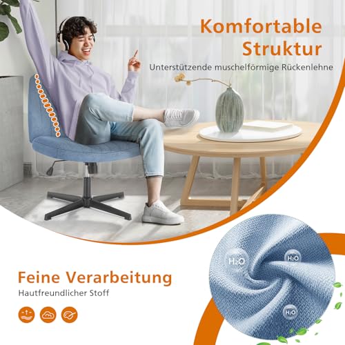 Sweetcrispy Bureaustoel zonder wielen - Afbeelding 5