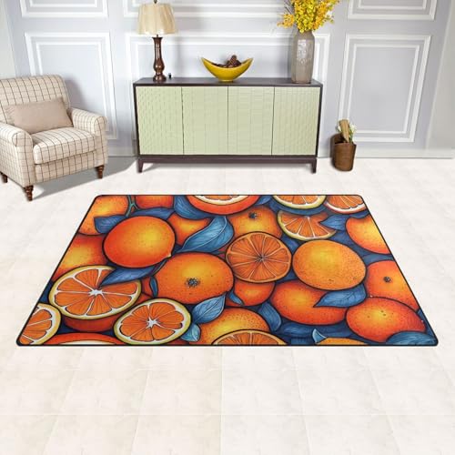 Tapete decorativo estampado naranja 78.74x50.8 cm miniatura 2
