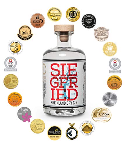 Siegfried Rheinland Dry Gin | Weltweit ausgezeichneter Premium Gin | Micro-batch Gin mit 18 Botanicals | Regionalität und Weltklasse | 41% | 500ML | - Image 3