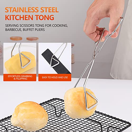 Wgpg 2 Pack Potato Masher Set, Professional Stainless Steel Potato Masher & Heavy Duty Food Tongs, Kitchen Serving Scissors Tongs, Kitchen Tools For Mashing Avocado, Mashed Potatoes, Beans, Vegetables #TOP2