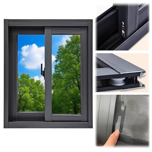 Black Home Window Mobile Sliding Shed Window with Aluminum Frame 12