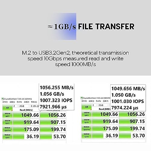 Caja externa NVMe 2230 SSD USB C 10Gbps aluminio miniatura 5