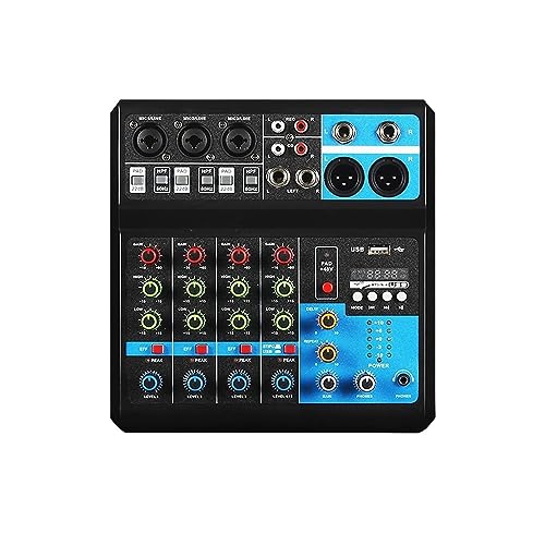 dj controller Mini mezclador de Audio de 5 canales USB Bluet y ooth, mezclador de sonido...