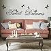 Dulces sueños DIY del arte del vinilo removible etiqueta de la pared Decal Cita casero mural de habitaciones d ¨ | cor
