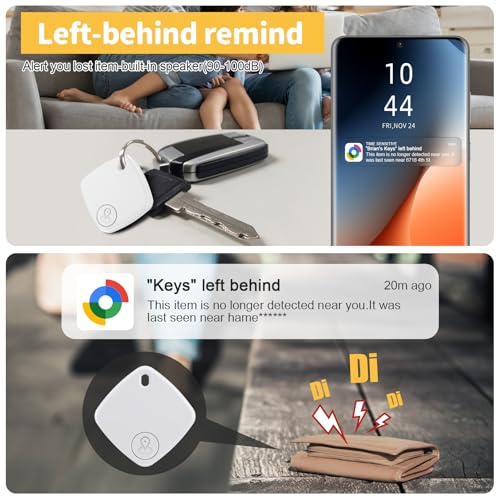 Air-Tracker-Android-4-Pezzi-Smart-Tag-Android-Trova-Oggetti-Funziona-con-Googles-Find-Hub-Air-Tracker-Tags-Bluetooth-Localizzatore-Chiavi-per-ChiaviBagagliValigiePortafogli